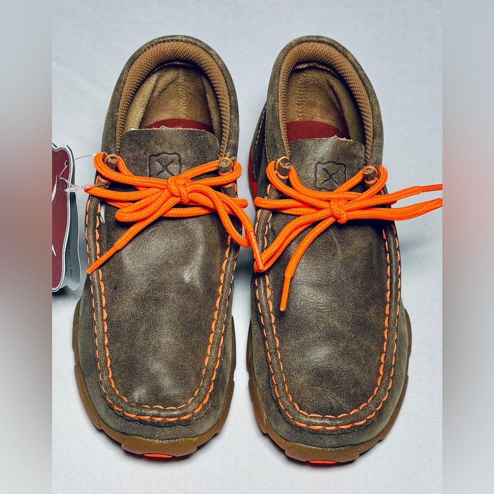 Twisted X Chukka Driving Moc Shoes Unisex Kids 1.5 YDM0006 NWT